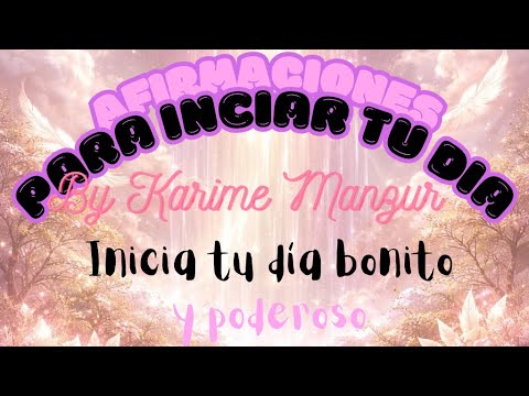 EMPIEZA TU DIA COMO DEBE DE SER DIOS MANIFESTADOR 💖💖💖💖