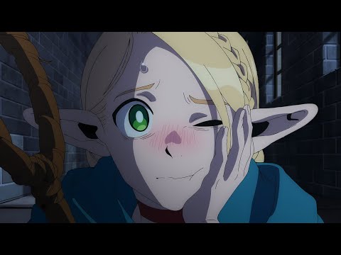 marcille "bumping" into laios