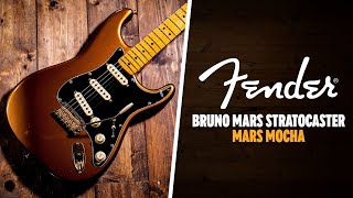 Video thumbnail for Peach Picks | Fender Bruno Mars Stratocaster | Maple - Mars Mocha by Peach Guitars