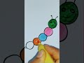Drawing silkworms for kids, easy and simple steps, even fun watching