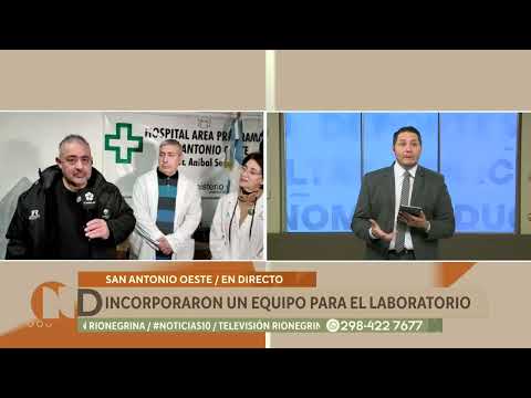 San Antonio Oeste: incorporaron un equipo para el laboratorio del Hospital Aníbal Sierra