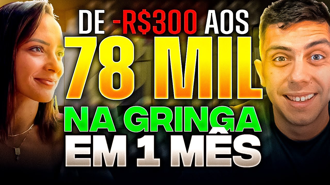 ELA ESTAVA NO NEGATIVO E FEZ + DE 78 MIL EM 1 MÊS COMO AFILIADA GANHANDO EM DOLAR