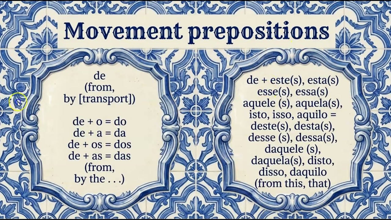 Movement Prepositions