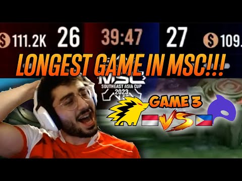 The Most Intense Match In MSC | ECHO vs ONIC ID GAME 3 | Mobile Legends