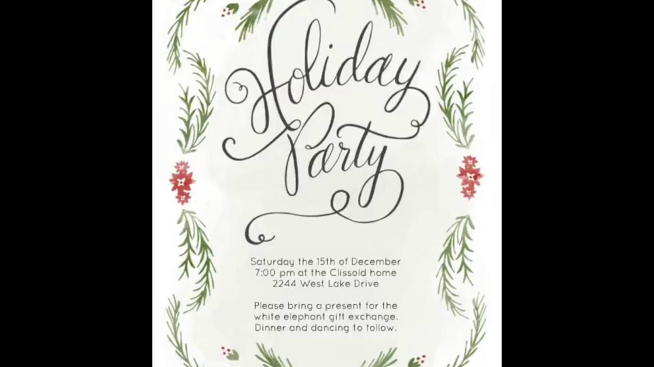 Spruced Up - Christmas Invite