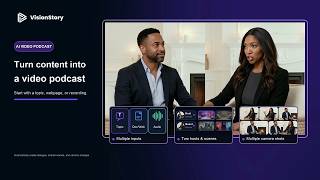 How to Make a Video Podcast with AI | VisionStory Tutorial