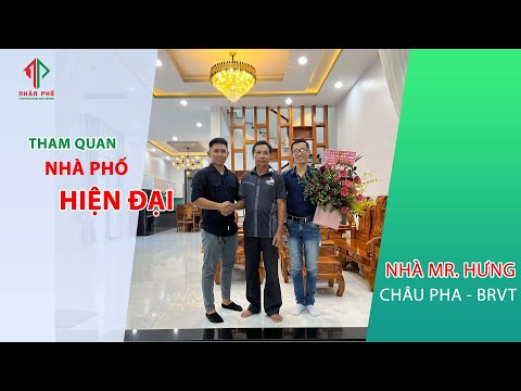 Bàn giao nhà Phố hiện đại 2.5 tầng (7x14m2) tại Châu Pha, BRVT 