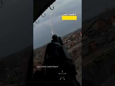 Ukrainian Soldier Neutralized Russian Drone That Was Spraying Thermite Mixture #warinukraine