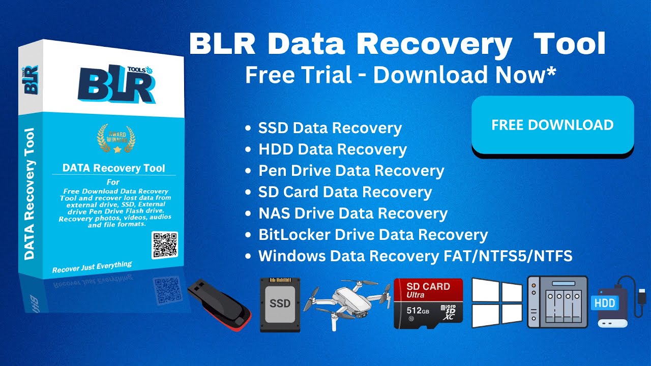 BLR Data Recovery Software Tool demo video