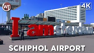 Schiphol Airport Public Area (Part1) - 🇳🇱 Netherlands - 4K Walking Tour