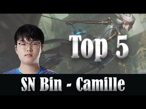 SN Bin (Camille) Top Plays - Suning vs Top Esports, LPL 2021 Spring, W1D1 Highlights