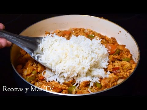 Cocina las pechugas de Pollo con arroz de esta manera, queda increiblemente delicioso y fácil