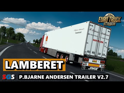 |ETS2 1.46| Lamberet  P.Bjarne Andersen Trailer  v2.7 [Trailer Mod]