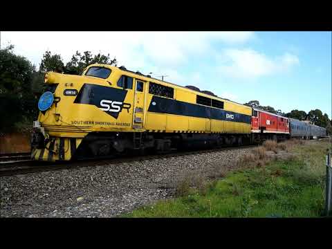 SSR GM10 and ChumRail 42103 Chumster visit South Australia with ARTC AK Track Recording Cars in tow!