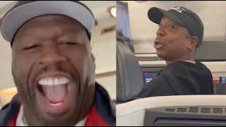 50 Cent REACTS To Ja Rule Plane Altercation With Tony Yayo &amp; Uncle Murda ✈️