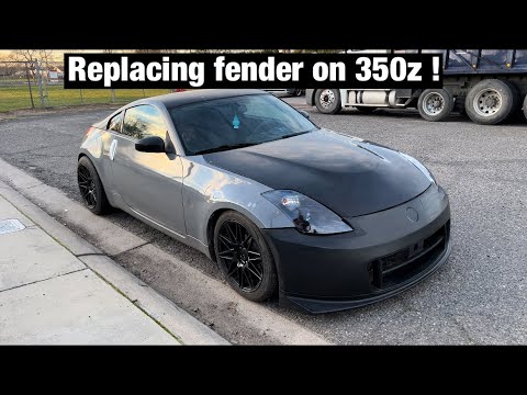 How to replace fender on 350z