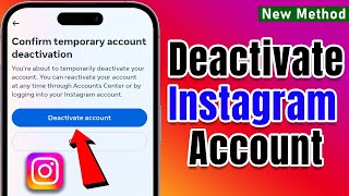 How to Deactivate Instagram Account 2024 (Android & iOS)