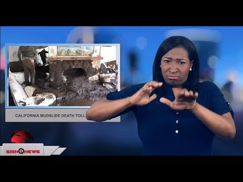 California mudslide death toll rises to 20 (ASL - 1.14.18)