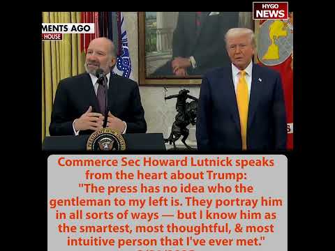 Trump to ABC Reporter: 'No Wonder' -- Highest Poll Numbers Ever; Lutnick: 'Smartest Person I've Ever Met'