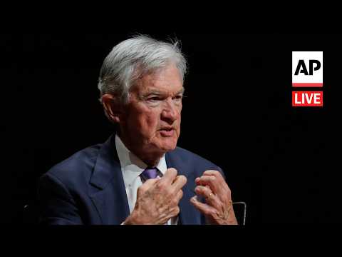 Video Thumbnail: Jerome Powell LIVE: Fed chair speaks at Harvard