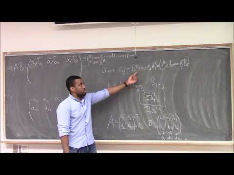 Math 392 Lecture 17 - Matrix multiplication; Matrix Properties; Linear Systems of Equations