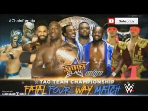 WWE SummerSlam 2015 Official Match Card-Fatal 4-Way for the Tag Team Championship