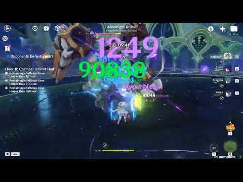 C2 NAHIDA 90K HYPERBLOOM DESTROYS AEONBLIGHT DRAKE IN ONE CYCLE