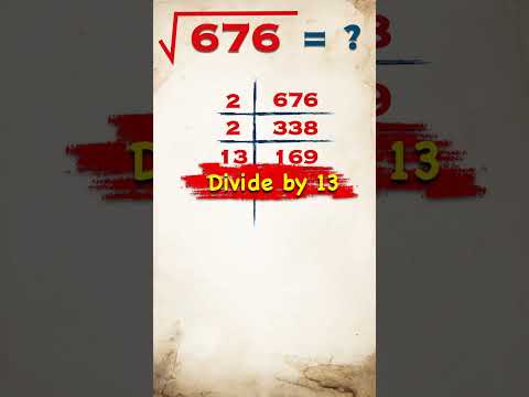 Square Root of 676 / 676 ka vargmul / #shorts #viral #vargmul  #squareroot #publicmaths #math