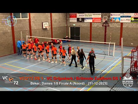 Volleybal Beker Dames 1/8 Finale A: VCO'72 D1 - VC Grijpskerk / Brilmode Zuidhorn D1 [11-12-2025]