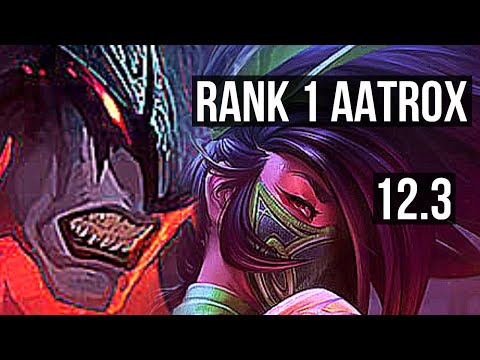 AATROX vs AKALI (TOP) (DEFEAT) | Rank 1 Aatrox | EUW Challenger | 12.3