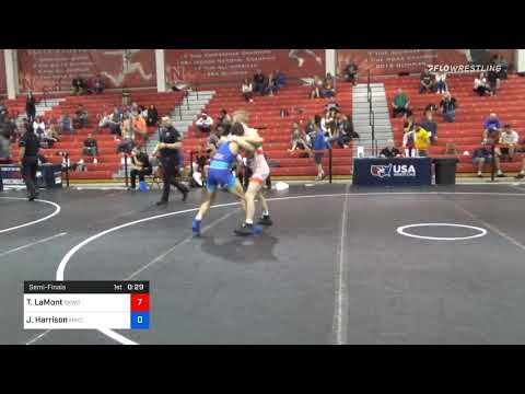 55 Kg Semifinal - Taylor LaMont, Sunkist Kids Wrestling Club Vs Joseph Harrison, MWC Wrestling Aca