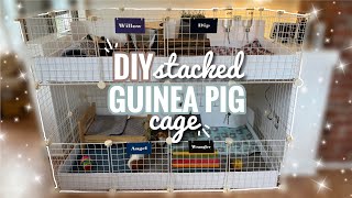 DIY Stacked Guinea Pig Cage || how to build a guinea pig cage