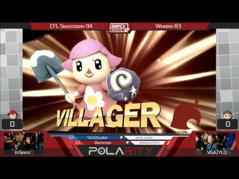 CFL Smackdown 94 WiiU Arcadian - IceSprite (Ness) vs VGA YLD (Villager) - Winners R3