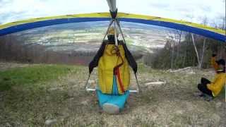 preview picture of video 'Hang Gliding at Pleasant Gap 4-12-2012 Will Perez'