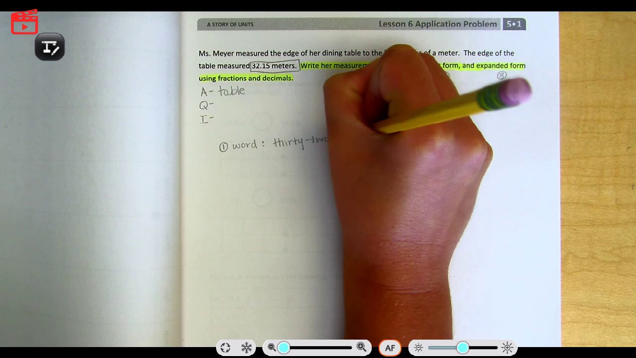 Module 1 Lesson 6 Application Problem