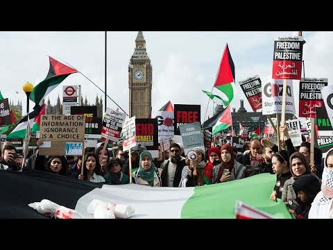 Pro-Palestinian rallies in UK, Europe call for Peace