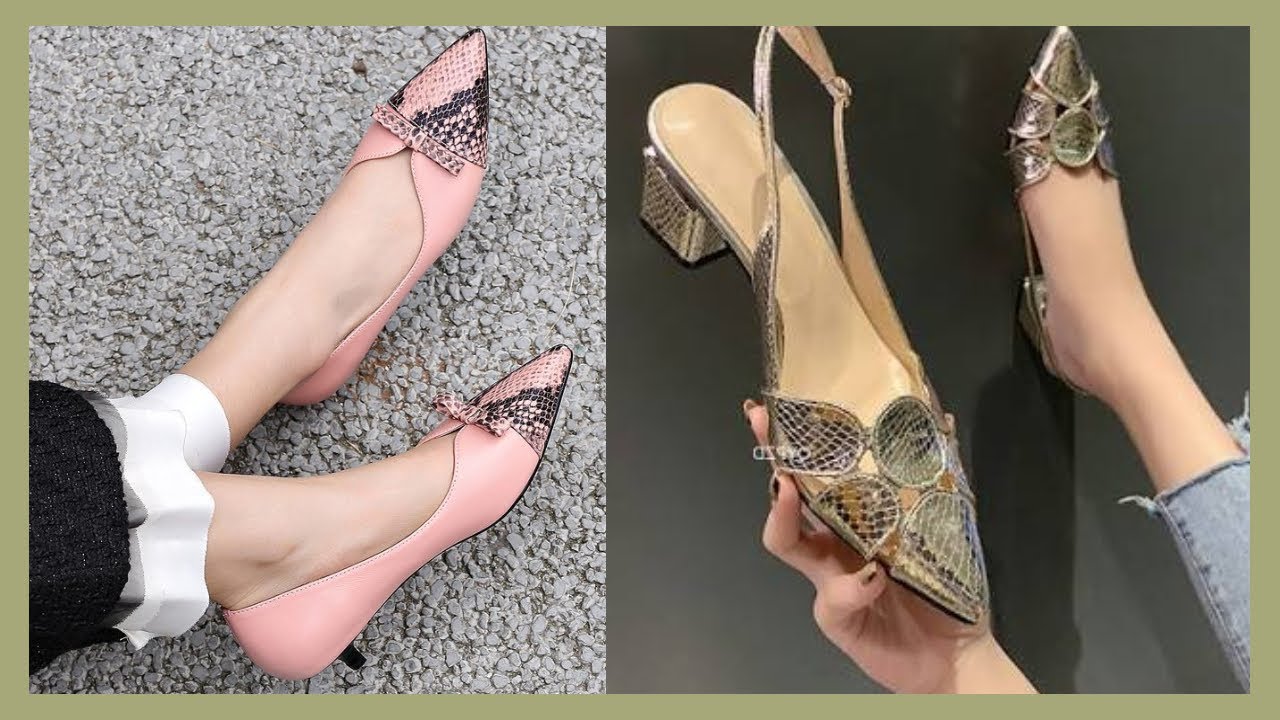 CALZADO de TACÓN BAJO CÓMODO Y ELEGANTE PARA SEÑORAS ZAPATOS CÓMODOS de TACÓN BAJO ELEGANTES BONITOS