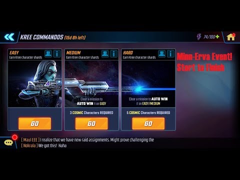 Marvel Strike force Minn-erva Event