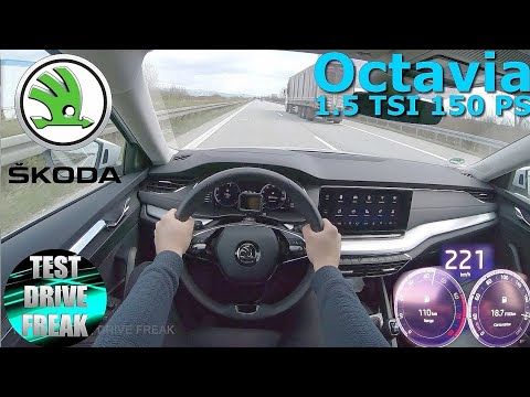 2021 Skoda Octavia First Edition 1.5 TSI 150 PS TOP SPEED AUTOBAHN DRIVE POV