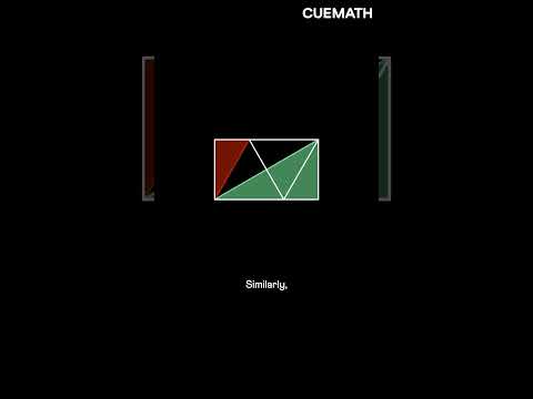 Shaded area — equilateral triangles in a rectangle