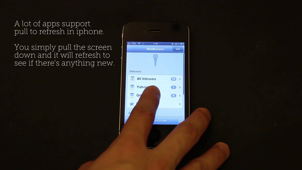 iPhone Basic School : How to pull to refresh?