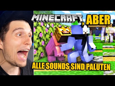 Paluten REACTS on Minecraft, but all sounds are Paluten