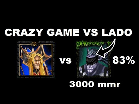Crazy game vs Lado 83% 3000 mmr | Warcraft 3 Classic