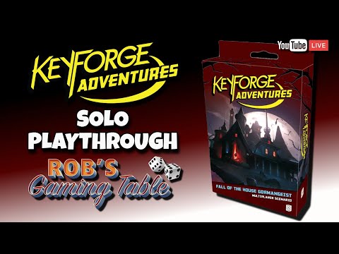 KeyForge Adventures: Fall of the House Gormengeist Solo Playthrough