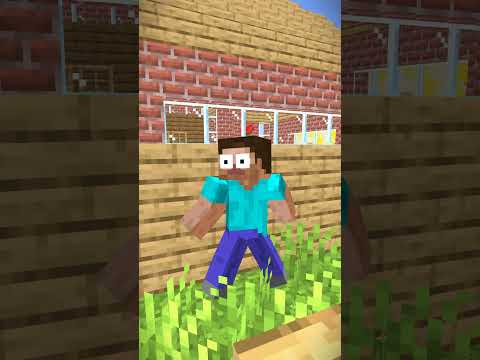 Cookie Games Animations - HELP Herobrine avoid Bandits (Bones - Imagine Dragons) #herobrine #shorts #minecraft