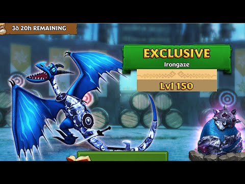 IRONGAZE Max Level 150 Titan Mode - Exclusive Armorwing - Dragons:Rise of Berk