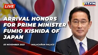 Arrival Honors for Prime Minister Fumio Kishida of