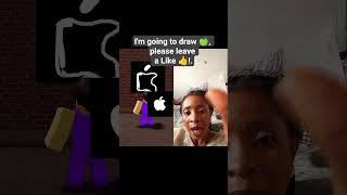 I'm going to draw Apple 🍏, please leave a Like👍 !.#roblox #minecraft #robloxedit #shortsfeed #viral 