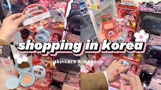 shopping in korea vlog 🇰🇷 skincare & makeup haul 🤎 Oliveyoung Monchichi edition 올영세일