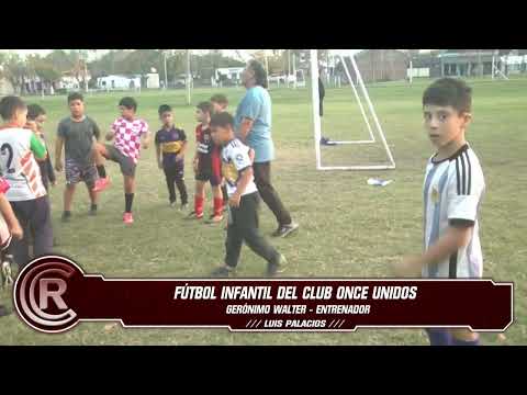 Fútbol infantil del club Once Unidos de Luis Palacios
